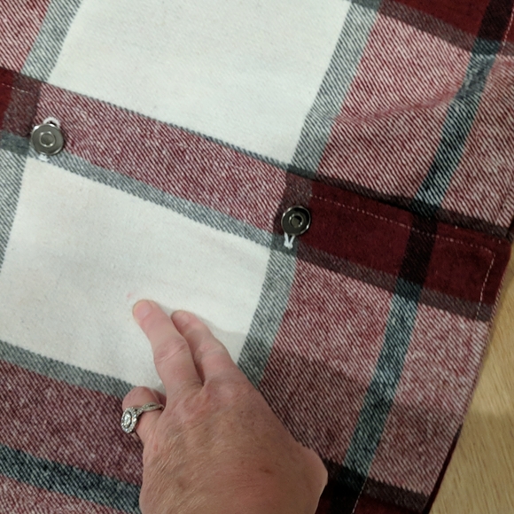 Geegee Shacket Flannel Plaid 2X - Picture 4 of 8